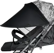 Universal Pram Sun Shade Cover UPF 50+ Adjustable Canopy Breathable Baby Sunshade for Pushchair Stroller Buggy Pram