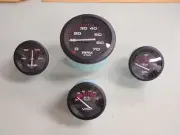 INBOARD 4 GAUGE SET 69722P TACHOMETER VOLT METER OIL PRESSURE WATER TEMP AMEGA