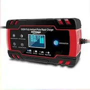 12V/24V 8A Smart Car Battery Charger LCD Automatic Repair 4WD Boat Caravan Truck