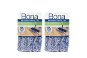 2PK Bona Microfibre Dusting Pad for Floor Mop Cleaning Dust Washable Reusable