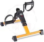 Folding Mini LCD Exercise Bike Portable Arm Home Pedal Exerciser Gym Fitness Leg Cardio Training Adjustable Resistance Indoor Pedal Exerciser Bike