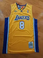 Basketball Jersey #8 LA Lakers Gold Kobe Bryant Size L