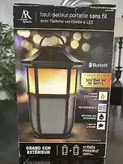 Acoustic Research Wireless Bluetooth Indoor Outdoor Speaker Flickering Light ✅✅✅