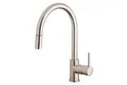 Abey Lucia Brushed Nickel Pull Out Kitchen Mixer Tap SK5-AV-BN