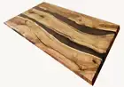 36" x 22" Black Epoxy Resin River Dinning Table resin river table epoxy table