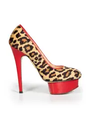 Leopard Ponyhair Platform Heels