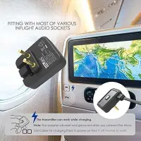 在飛比找Yahoo!奇摩拍賣優惠-iDARS 飛機音源藍芽轉換器 藍牙傳輸器 音樂分享器5.0
