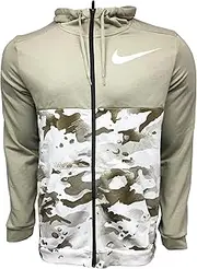 [Nike] Men's Full-Zip Jacket Cotton/Polyester Blend CU6048-342 Dri Fit Standard Fit Beige (X-Large Tall)