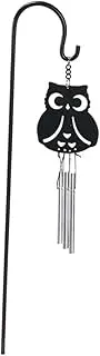 BESPORTBLE Household Wind Chime Tube Owl Design Metal Windbell Handicrafts Garden Decor