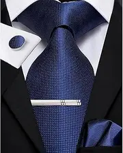 [Axvxby] Mens Bow Tie and Pocket Square Set, Adjustable Bow Tie, Cufflinks & Tie Clip, Men's Tie Set for Weddings, Christmas and Anniversaries