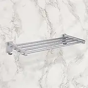 55cm Towel Rack Multi Arms Towel Hanging with Hooks Towel Rack Movable Towel Bars Bathroom Products Accessories Towel bar