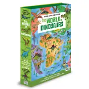 200pc Sassi Junior World of Dinosaurs Educational Book & 3D Puzzle Set Kids 6y+