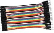 Multicolored Wire, 40pin Male to Female, 40pin Male to Male, 40pin Female to Female Jumper Ribbon Cables Kit with 10cm Size for Breadboard