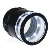 10X Illuminated Jewelers Loupe Magnifier with Interchangeable Reticle Scale, ...
