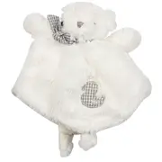 White Plush Bear Doudou 30cm Cuddly Ultra Soft Toy For Babies Nighttime Bed Toy