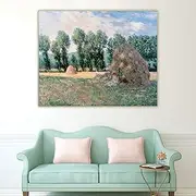 Diamond Painting Kits Claude Monet《Haystacks》 DIY 5D Full Drill Diamond Dots Paintings Picture Arts Home Wall Decor