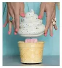 Scentsy ICE CREAM CONE Warmer 2 Piece Element Wax Vanilla Sprinkles New