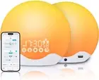 Sunrise Alarm Clock Wake up Light with App Control, Dual-Sided Light Simulation,