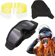 Dirt Bike Goggles, Motorcycle Goggles, Motocross Eye P, Motocross Eye Protection, Off-road Goggles,Anti-Fog Motorcycle Safety Racing Motocross, Professional Glasses For Adults Men Women Outdoor Sports