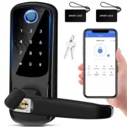 Smart Lock with Handle: Wi-Fi Keyless Entry Door Lock - Smart Locks for Front...