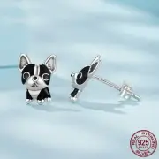 S925 Sterling Silver Cross-border Fashion Exquisite Cute Puppy Earrings