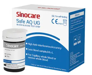 Sinocare Safe AQ UG 血糖尿酸2合1儀血糖試紙 50張