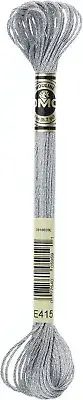 DMC Light Effects Floss, metallic, cross stitch #E415 - Pewter