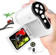 Laradola Microscope for Kids: Mini Pocket Digital Microscope 1000X Zoom Science