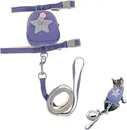 Kisangel Medium Small Cat Harness and Leash Dog Walking Rope Pet Harness for Kitten and Cat