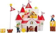Nintendo Super Mario Deluxe Mushroom Kingdom Castle Playset with 5 2.5" Articulated Action Figures & 4 Accessories (Includes Mario, Luigi, Princess Peach, Bowser)