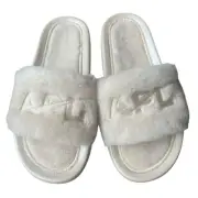 APL Athletic Propulsion Labs Women's Shearling Slide, Champagne NEW Size 6