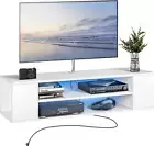 Floating TV Stand Shelf Wall Mounted Media Console, Floating Entertainment Cente