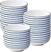 Soup Bowl,Rice Bowl,reakfast Bowl,Ceramic Cereal Bowls Set, 400ml Breakfast Bowls, Ceramic Soup Bowls, Rice Bowl Microwave Safe-C-Set of 6 (Color : I, Size : Set of 8)