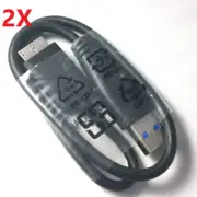 2X USB 3.0 CABLE CORD SEAGATE BACKUP PLUS SLIM PORTABLE EXTERNAL HARD DRIVE HDD
