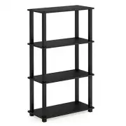 Furinno Turn-N-Tube 4-Tier Multipurpose Shelf Display Rack with Square Tube