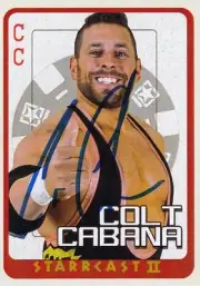 Colt Cabana Signed Starrcast 2 Trading Card AEW 2018 Lucha Libre Wrestling WWE