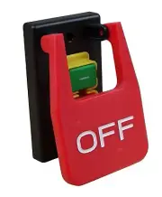 POWERTEC 120V Magnetic Paddle Switch, 1/2 HP. Large Knee Paddle for Power Too...