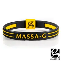在飛比找PChome24h購物優惠-MASSA-G Energy Plus雙面鍺鈦能量手環-黑黃