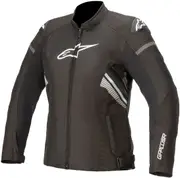 Alpinestars Stella T-GP Plus V3 Ladies Motorcycle Textile Jacket, black-white, Size 2XL for Women Black White
