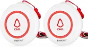 SINGCALL Caregiver Pager Wireless SOS Emergency Call Button for The Elderly Nurse Alert System for Patient Big Touching Button One-Button Pager (E57), It Can't Be Used Alone!!