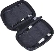 Hard Drive Carrying Case - Portable U Disk Carrying Case - Organizer Bag with Internal Rubber Band for Business Trip, Home, Travel, and School