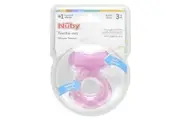 Nuby, Teethe-eez, Silicone Teether, 3+ Months, Pink, 2 Piece Set