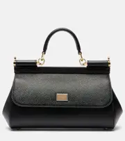 [Dolce & Gabbana] Dolce & Gabbana Sicily EW Small leather tote bag One Size black