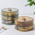 Nuts Case Dustproof Food Storage Large Capacity Snack Box Golden Edge