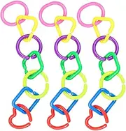 Homoyoyo Linking Ring for Boy Girl Early Learning Travel Set Engaging Geometric Chain Links Boosts Cognitive Skills Imagination for Strollers Seats