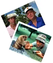 2 CADDYSHACK Movie Fridge Magnets Golf Gift Set Bill Murray Chevy Chase Gopher
