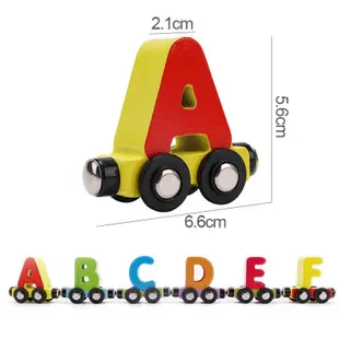 帶有字母和數字的磁鐵火車, 益智玩具幫助孩子學習計數數字