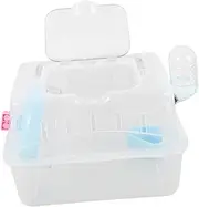Guinea Pig Hamster Carrier Secure Travel Case Sturdy Plastic Easy Maintenance for Travel