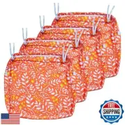 NettyPro Cushion Covers Patio Set 4, Waterproof Outdoor Chair Seat Cushion Sl