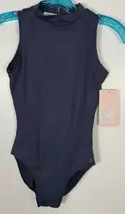 Danskin Women's Size Small (4-6) Blue Nights O Back Leotard Sleeveless Dancewear